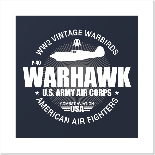 P-40 Warhawk Wall Art by TCP